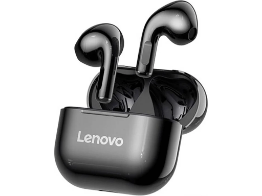 Auriculares Desportivos LENOVO LP40 (Bluetooth - Preto) 
